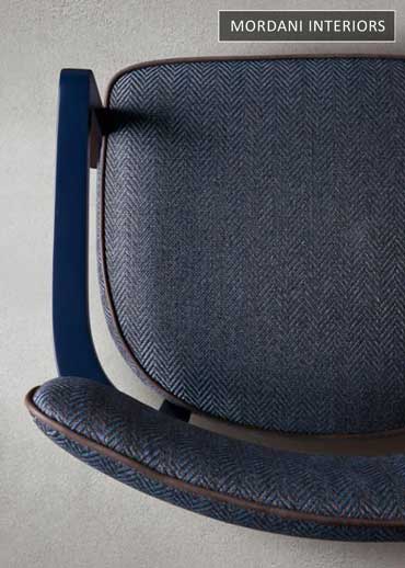 Dark Blue Texture Chenille Upholstery